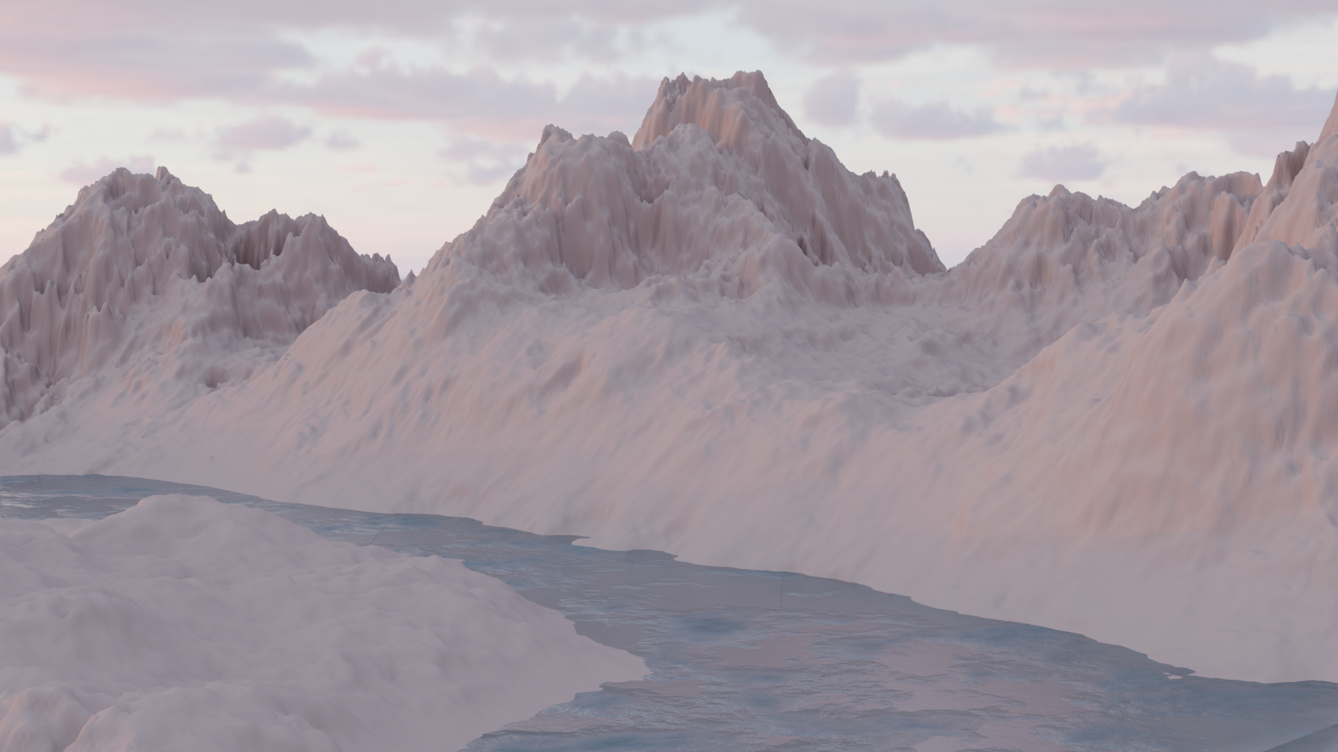 TerraForge — arctic mountain range